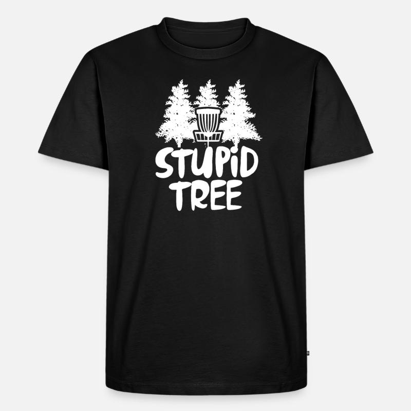 Disc Golf - Männer Premium Bio T-Shirt - Schwarz