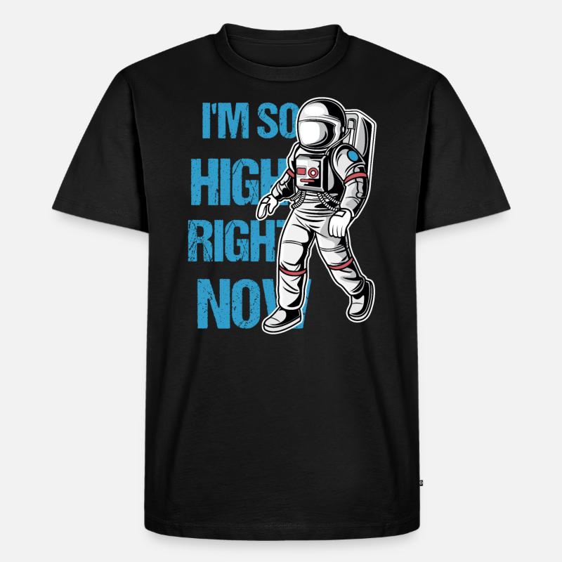 Astronaut Adventure Geschenkidee - Männer Premium Bio T-Shirt - Schwarz