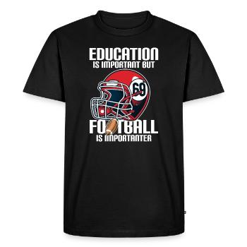 Football League Helmet Idée cadeau - T-shirt Premium bio Homme - noir - Devant - Nico (187cm)