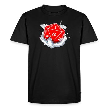Gamer Dungeon RPG cube Tabletop drôle cadeau - T-shirt Premium bio Homme - noir - Devant - Nico (187cm)