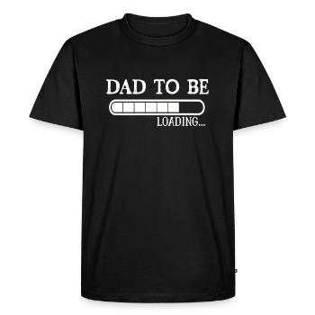 PAD TO BE LOADING Idée cadeau pour future pères - T-shirt Premium bio Homme - noir - Devant - Nico (187cm)