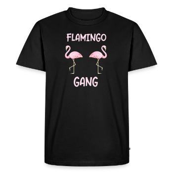 Équipement de flamant rose en cadeau Flamants flamants roses - T-shirt Premium bio Homme - noir - Devant - Nico (187cm)