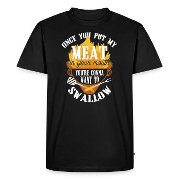 BBQ Grill Grill Master Grill Barbecue Barbecue Party - Men's Premium Organic T-Shirt - black - Front - Nico (187cm)