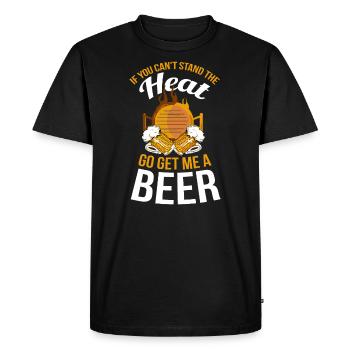 BBQ Grill Grill Master Grill Barbecue Barbecue Party - Men's Premium Organic T-Shirt - black - Front - Nico (187cm)
