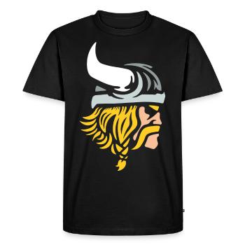 Viking Warriors - Men's Premium Organic T-Shirt - black - Front - Nico (187cm)