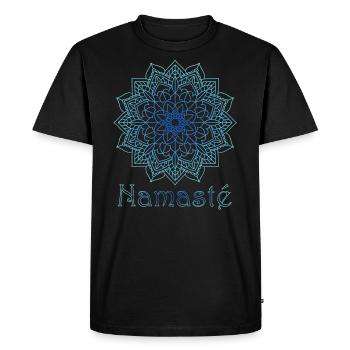 Namasté - T-shirt Premium bio Homme - noir - Devant - Nico (187cm)