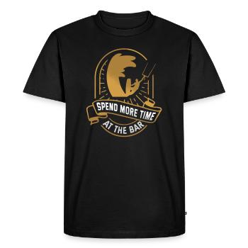 Kitesurfers kitesurfing kiteboarding gift - Men's Premium Organic T-Shirt - black - Front - Nico (187cm)