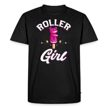 Roller derby roller skate patins à roues alignées - T-shirt Premium bio Homme - noir - Devant - Nico (187cm)