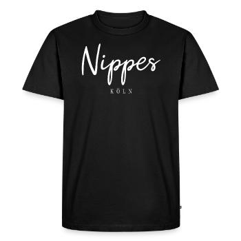 Köln Nippes Veedel Bezirk Stadtteil Kölsch - Männer Premium Bio T-Shirt - Schwarz - Vorne - Nico (187cm)