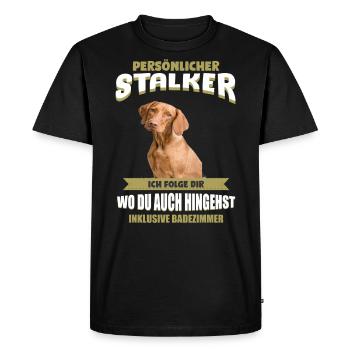 Vizsla - Magyar Vizsla - Männer Premium Bio T-Shirt - Schwarz - Vorne - Nico (187cm)