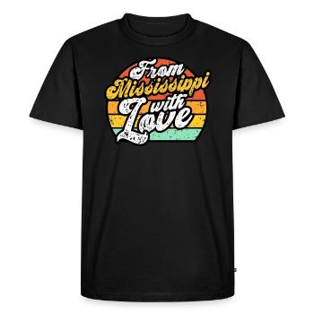 Chères idées cadeaux Mississippi - T-shirt Premium bio Homme - noir - Devant - Nico (187cm)