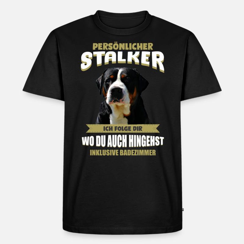 Großer Schweizer Sennenhund - Männer Premium Bio T-Shirt - Schwarz
