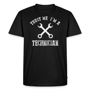 Je suis un technicien - T-shirt Premium bio Homme - noir - Devant - Nico (187cm)