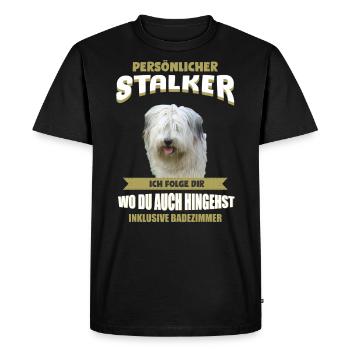 Sheep poodle dog - sheep poodle - Men's Premium Organic T-Shirt - black - Front - Nico (187cm)