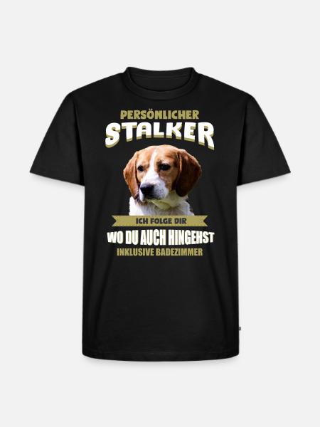 Beagle Hund - Beagle - Männer Premium Bio T-Shirt - Schwarz