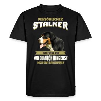 Grosser Schweizer Sennenhund - Männer Premium Bio T-Shirt - Schwarz - Vorne - Nico (187cm)