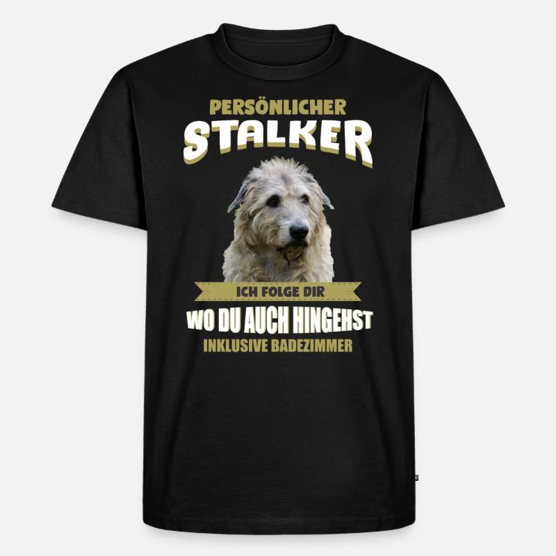 Irish Wolfhound - Irischer Wolfshund - Männer Premium Bio T-Shirt - Schwarz