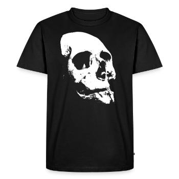 Skull crâne crâne Halloween Gothic cadeau - T-shirt Premium bio Homme - noir - Devant - Nico (187cm)