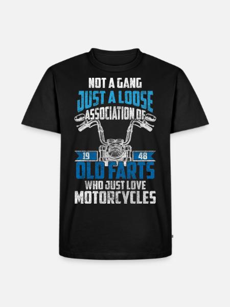 Motorcycle Chopper Husqvarna Motocross - Men's Premium Organic T-Shirt - black