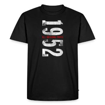 1952 born - Men's Premium Organic T-Shirt - black - Front - Nico (187cm)