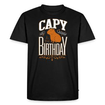Capy Birthday Plush Toy Capy Birthday Kids - Men's Premium Organic T-Shirt - black - Front - Nico (187cm)