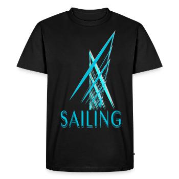 Sailing - T-shirt Premium bio Homme - noir - Devant - Nico (187cm)