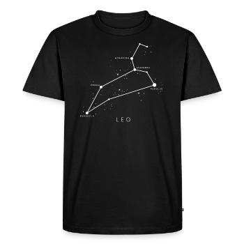 Leo Constellation Astronomy - Men's Premium Organic T-Shirt - black - Front - Nico (187cm)