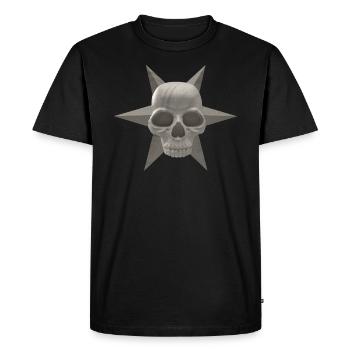 SKULLSTAR - Men's Premium Organic T-Shirt - black - Front - Nico (187cm)