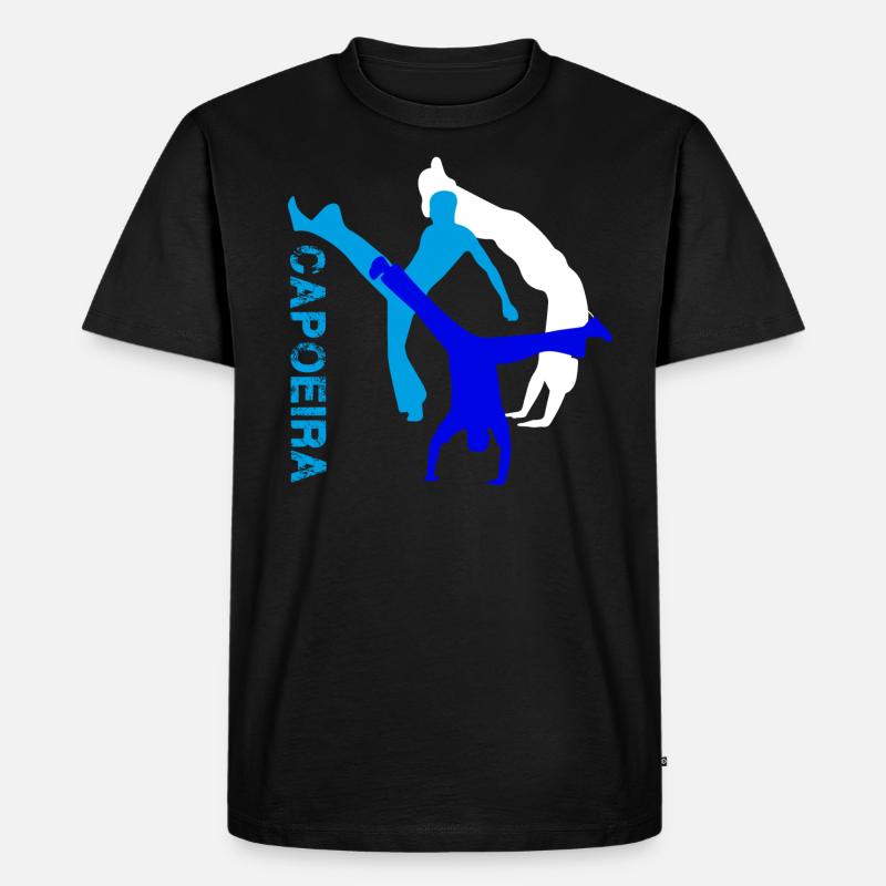 capoeira,sport,graffiti,bunt,malerei - Männer Premium Bio T-Shirt - Schwarz