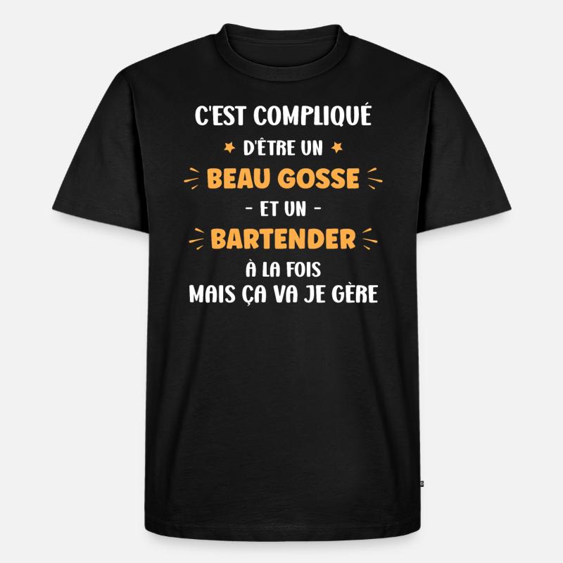 Bartender - T-shirt Premium bio Homme - noir
