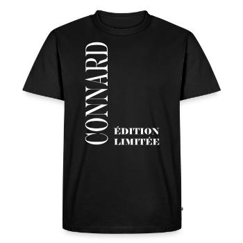 Edition limitée connard - T-shirt Premium bio Homme - noir - Devant - Nico (187cm)