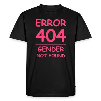 gender not found Error 404 - T-shirt Premium bio Homme - noir - Devant - Nico (187cm)