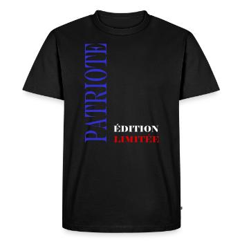 Parfait patriote - T-shirt Premium bio Homme - noir - Devant - Nico (187cm)