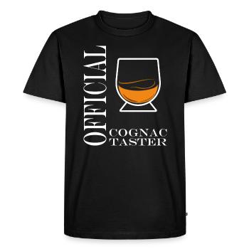 cognac taster - T-shirt Premium bio Homme - noir - Devant - Nico (187cm)