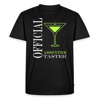 Official taster absinthe - T-shirt Premium bio Homme - noir - Devant - Nico (187cm)
