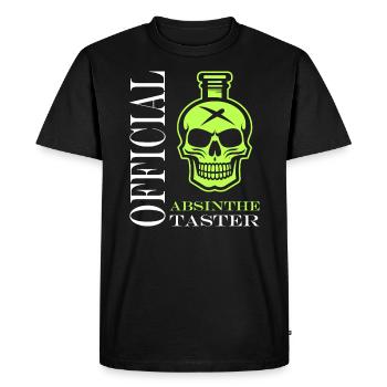 Official taster absinthe - T-shirt Premium bio Homme - noir - Devant - Nico (187cm)