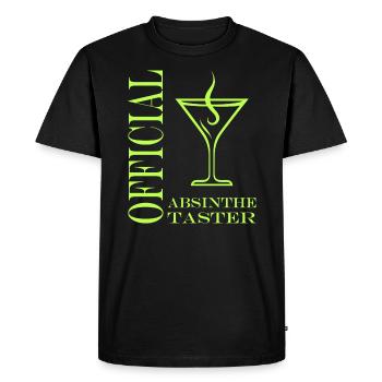 Official taster absinthe - T-shirt Premium bio Homme - noir - Devant - Nico (187cm)