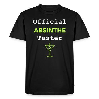 Official taster absinthe - T-shirt Premium bio Homme - noir - Devant - Nico (187cm)
