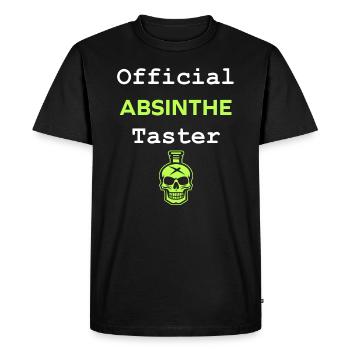 Official taster absinthe - T-shirt Premium bio Homme - noir - Devant - Nico (187cm)