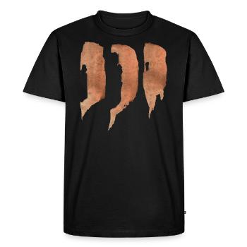 Ink Stripes - Abstract - Brushes - Men's Premium Organic T-Shirt - black - Front - Nico (187cm)
