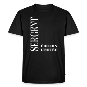 sergent - T-shirt Premium bio Homme - noir - Devant - Nico (187cm)