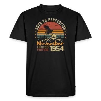 Les Légendes Sont Nées En Novembre 1954 - 1954 - T-shirt Premium bio Homme - noir - Devant - Nico (187cm)