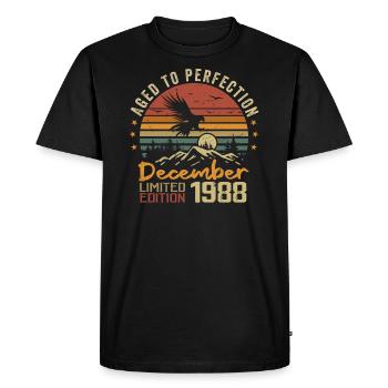 The legends were born in December 1988 - 1988 - Men's Premium Organic T-Shirt - black - Front - Nico (187cm)