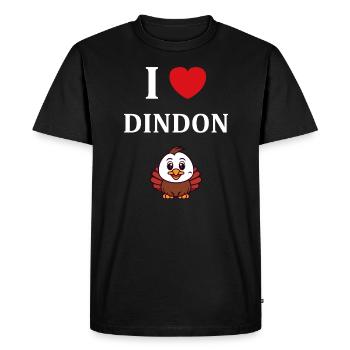 dindons - T-shirt Premium bio Homme - noir - Devant - Nico (187cm)