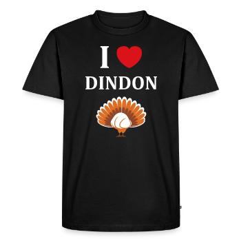 dindons - T-shirt Premium bio Homme - noir - Devant - Nico (187cm)