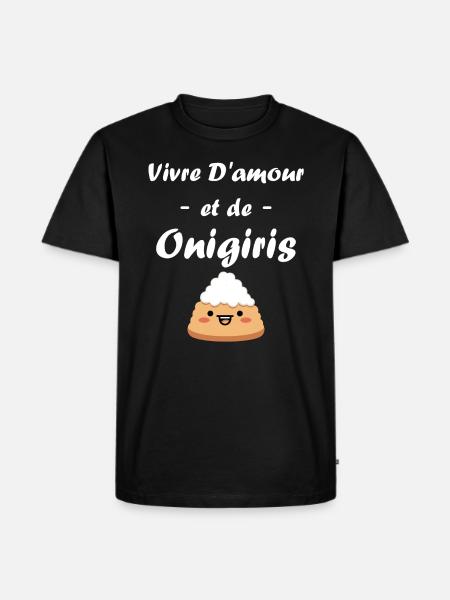 Onigiri japonais - T-shirt Premium bio Homme - noir