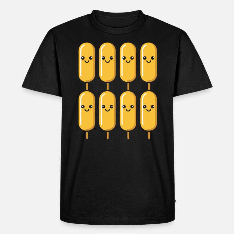 Mais Hundefutter - Männer Premium Bio T-Shirt - Schwarz