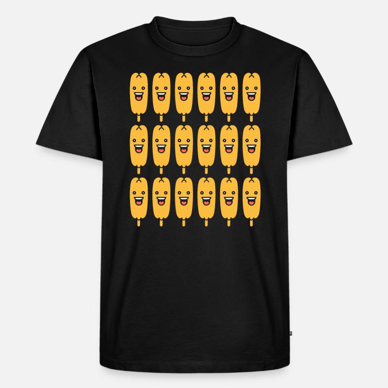 Mais Hundefutter - Männer Premium Bio T-Shirt - Schwarz
