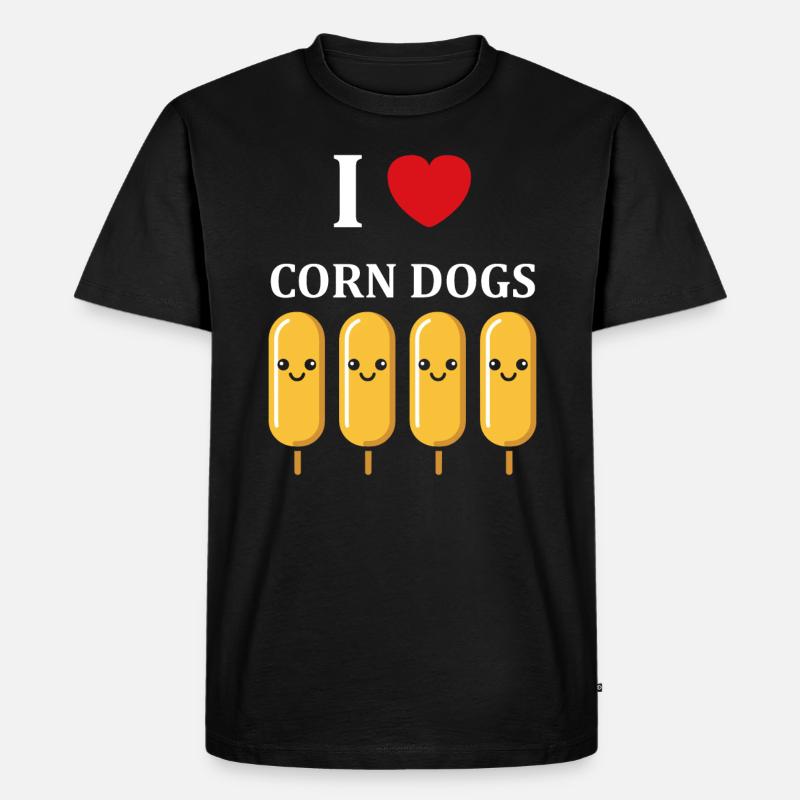 Mais Hundefutter - Männer Premium Bio T-Shirt - Schwarz