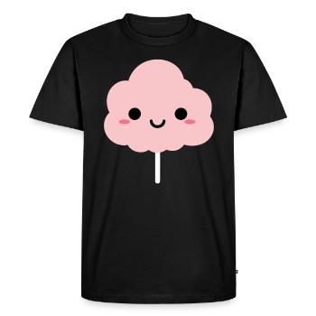 Humour Petite Barbe à papa - T-shirt Premium bio Homme - noir - Devant - Nico (187cm)